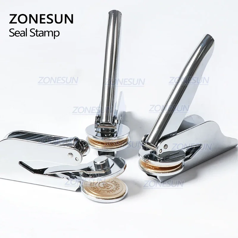 ZONESUN 사용자 정의 Embosser 스탬프 Persoanlized 로고 엠보싱 인감 주소 종이 문서 봉투 Embosser 결혼식 초대장