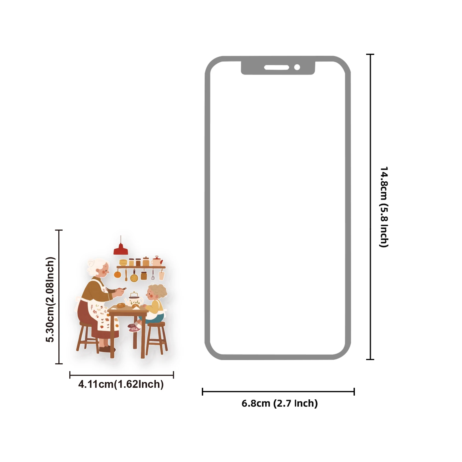 30pcs Kitchen Pastry Pattern Stickers for Laptops, Phone Cases, Suitcases, Albums, Kids Crafts, Creative Design Stickers