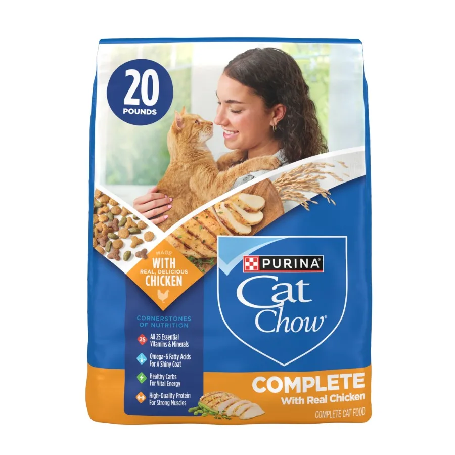 

Сухой корм для кошек Purina Complete High Protein с настоящим куриным мясом, 20 фунтов (9 кг), для активных кошек, премиум-класса, с насыщенным куриным вкусом.