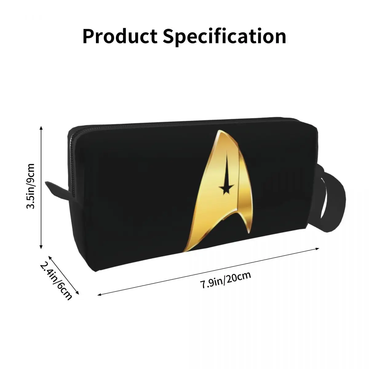 Star Trek Cosmetic Bag Women Kawaii Big Capacity Science Fiction TV Series Makeup Case Beauty Storage Toiletry Bags