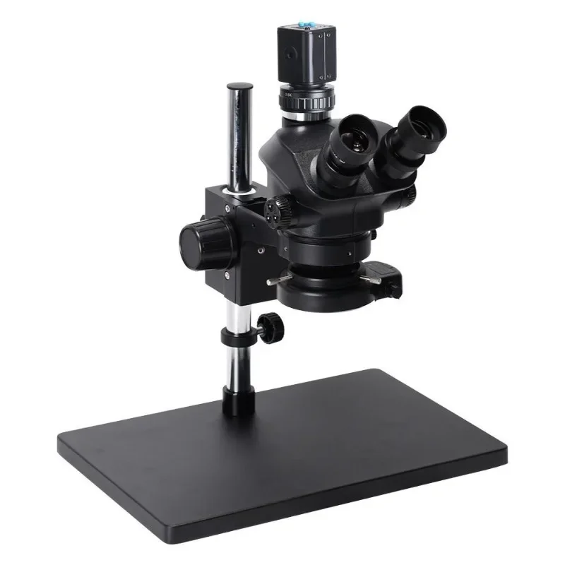 Binocular microscope for mobile phone repair 7-100 times continuous magnification Three eyes for diamond identification