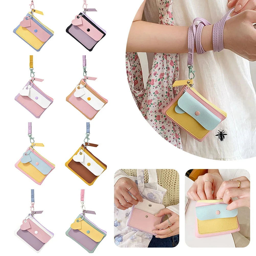 

Fashion Girls Little Wallet Small Lightweight Present Macaron Colored Wallet Key Holder Organiser Purse For Girl Handbag Pendant