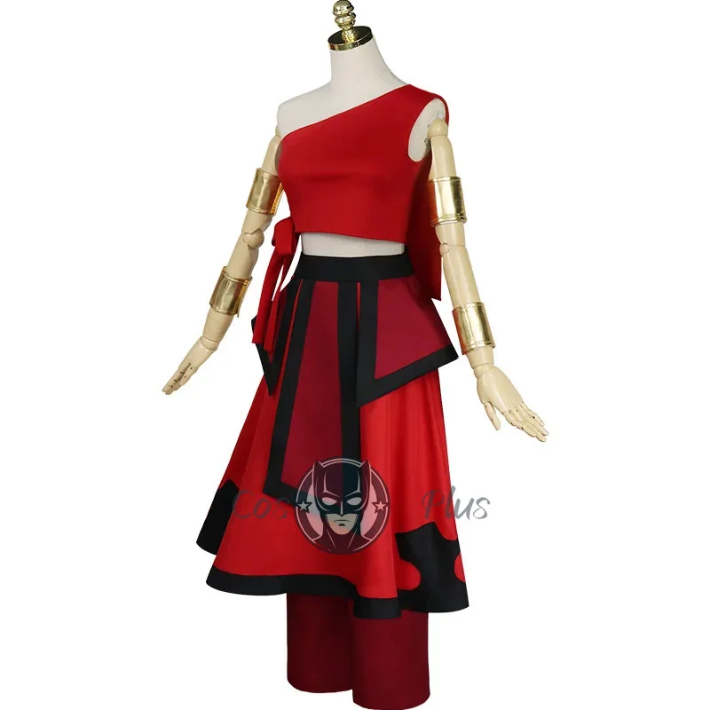 جديد أنيمي الصورة الرمزية آخر Airbender كاتارا تأثيري حلي لكرنفال هالوين بلوزات الحفلات والتنانير مجموعة