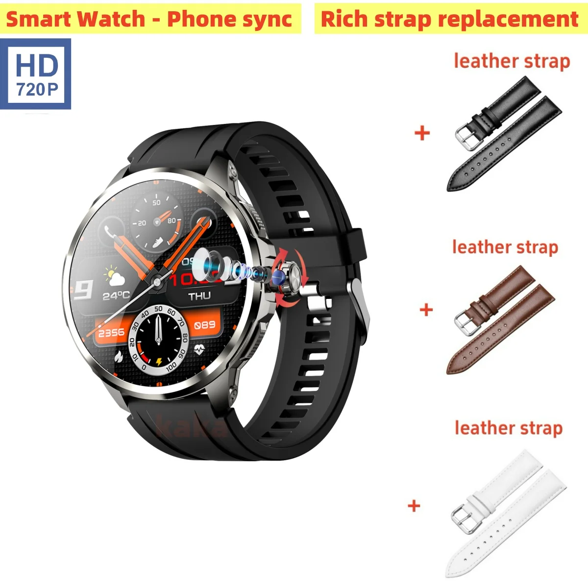 

New Arrival H99 4G Android Smart Watch 1.95 inch 720*720 Larger Amoled Screen Rotary Camera GPS WIFI Play Game Music Smartwatch