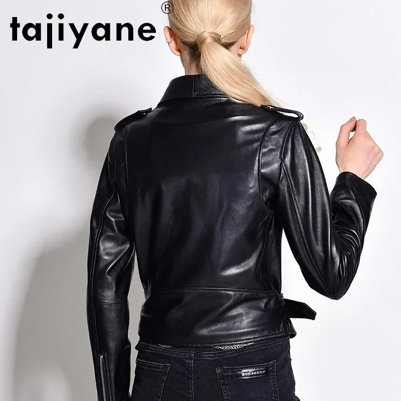 Takiyane – manteau en cuir véritable pour femme, vêtements de bonne qualité, en peau de mouton véritable, collection printemps, TN2488