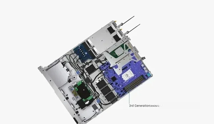 R350 1U Rack Server R350 Xeon E2324g 3.1 جيجا هرتز وحدة المعالجة المركزية 16 جيجا بايت 3200 متر / ثانية خادم الذاكرة