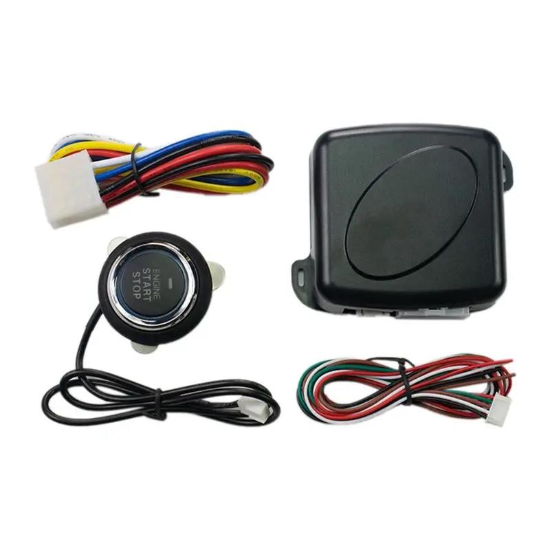 Authentic Car Alarm One Button Start/Stop System Kit Remote Engine Door Lock Keyless Entry System Central Locking