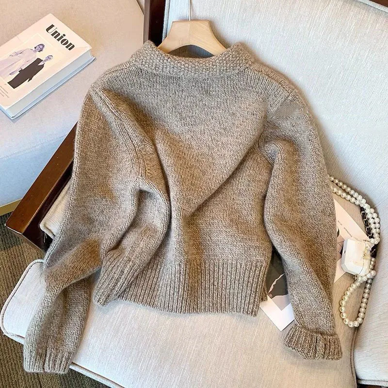 Cute cartoon knitwear women sweater pullovers autumn winter soft knit jumper sweater long sleeve casual women sweater