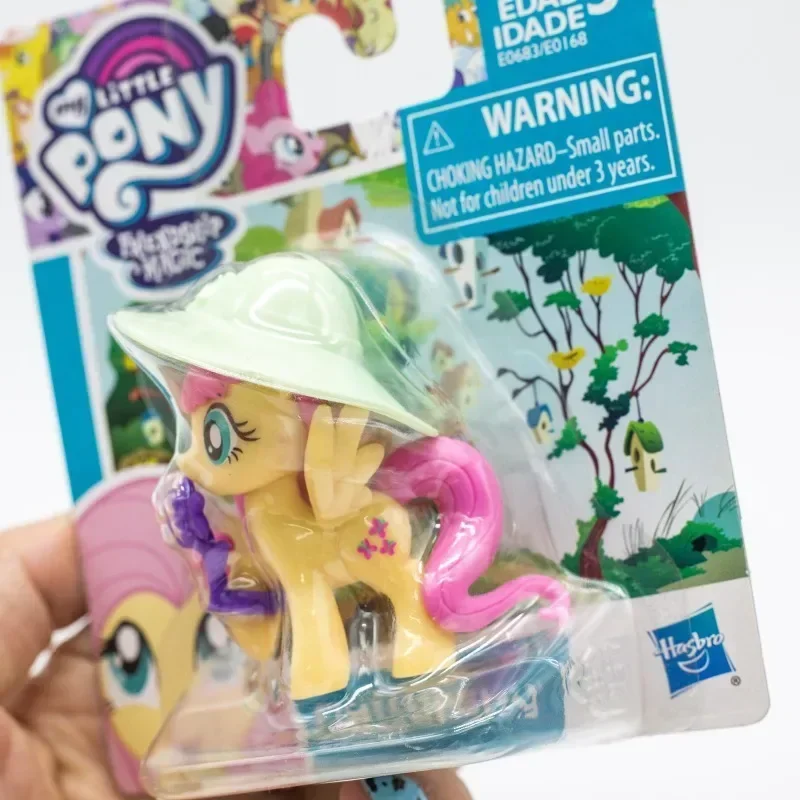 Hasbro-figuras de acción de My Little Pony, Mini Story, Twilight Friendship is Magic, Applejack Fluttershy, modelo de juguete