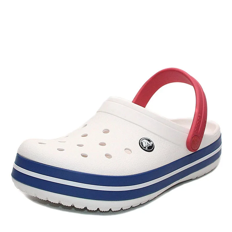 Krokodile klassische Clog sportliche Streifen Design bequeme leichte Männer Frauen geschlossene Zehen Slip-Ons Outdoor atmungsaktive Strands chuhe