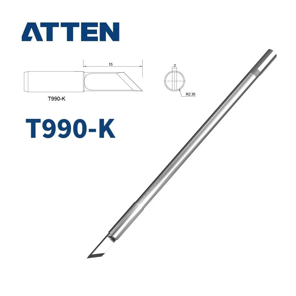 ATTEN T990-k/i/ku/b/bc1/bc2/c1/c4/d4/d12/d16/d52 Soldering Tips for ST-990 ST-8602D Welder Iron Tip Replacement Part Tool