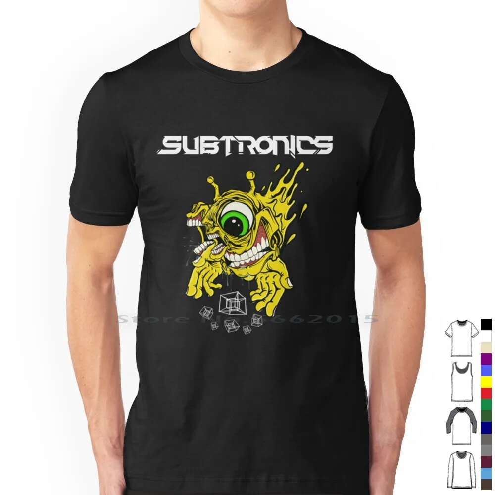 Subtronics T Shirt 100% Cotton Subtronics Edm Excision Cyclops Festival Wubz Music Dubstep Short Long Sleeve Tee Top