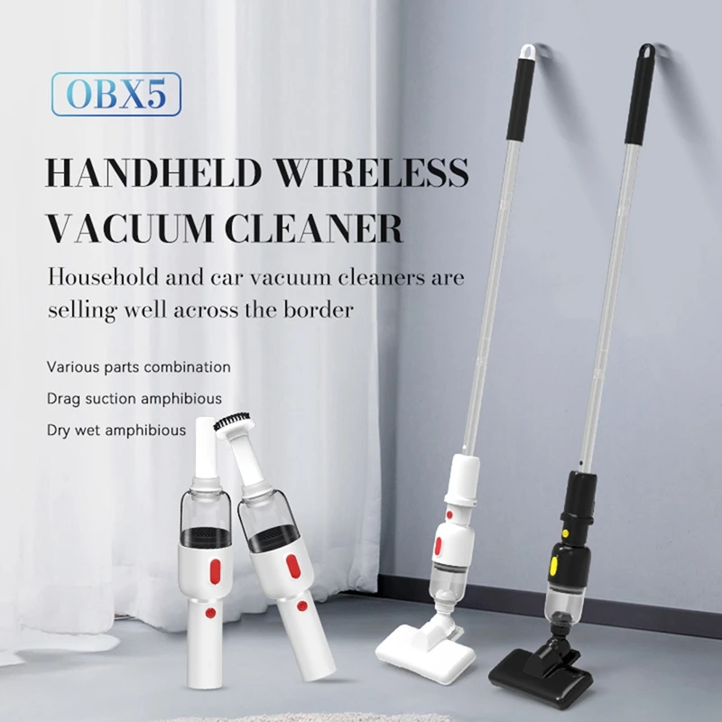 Wireless Car Vacuum Cleaner Cordless Handheld Chargeable Auto Vacuum For Home & Car & Pet Mini Vacuum Cleaner