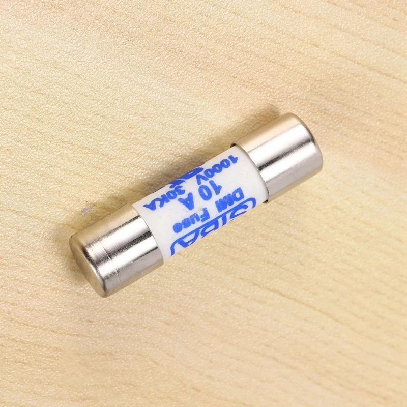 4X Multimeter 10 X 38Mm 1000V 10A Cylinder Ceramic Fuse White image 4
