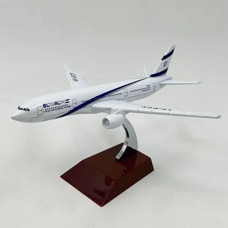 16CM Diecast 1:400 Scale B777 El Al Air Airlines Metal Alloy Aircraft Plane Model Toy For Collection