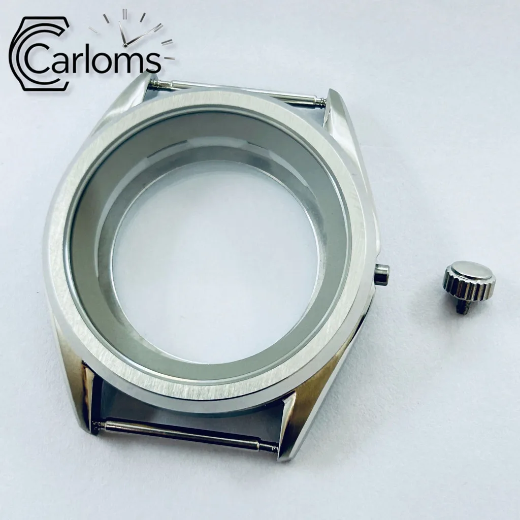 40mm NH35 NH36 NH34 NH38 NH70 NH72 Uhrengehäuse Silber Schwarz Weiß Kapitelring Edelstahl Saphirglas Uhrenteile – Detail 5