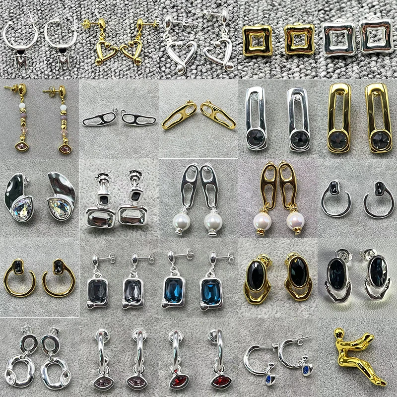 2023 New Style Popular Plated 925 Silver Charm Fashionable and Generous Earrings Fit for Free Wholesale Transportation  Women