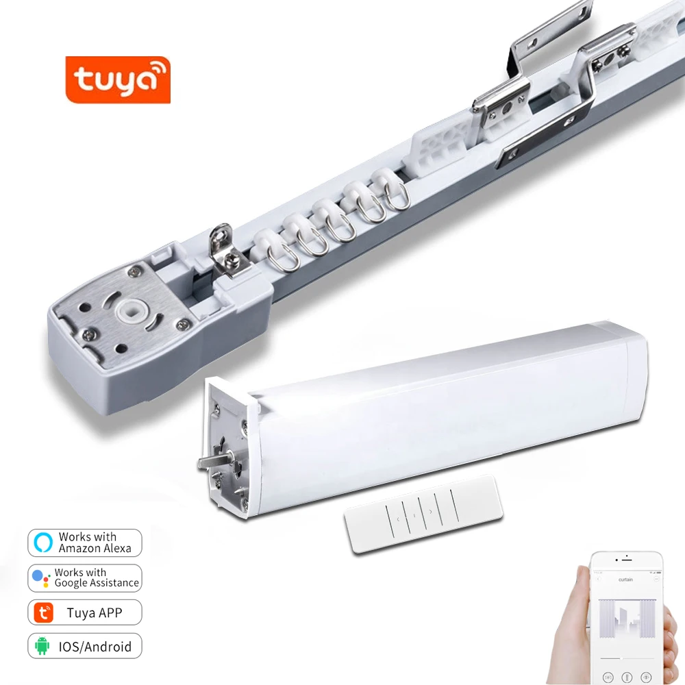 Manufacturer of smart home products: electric aluminum curtain motors and track ceiling electric curtain track rails