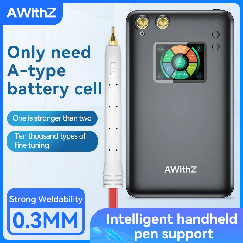 Awithz Portable Battery Spot Welder DIY Mini Welding Machine 18650 Lithium Battery Pack Welding Tool 5000mah Weldable 0.3mm