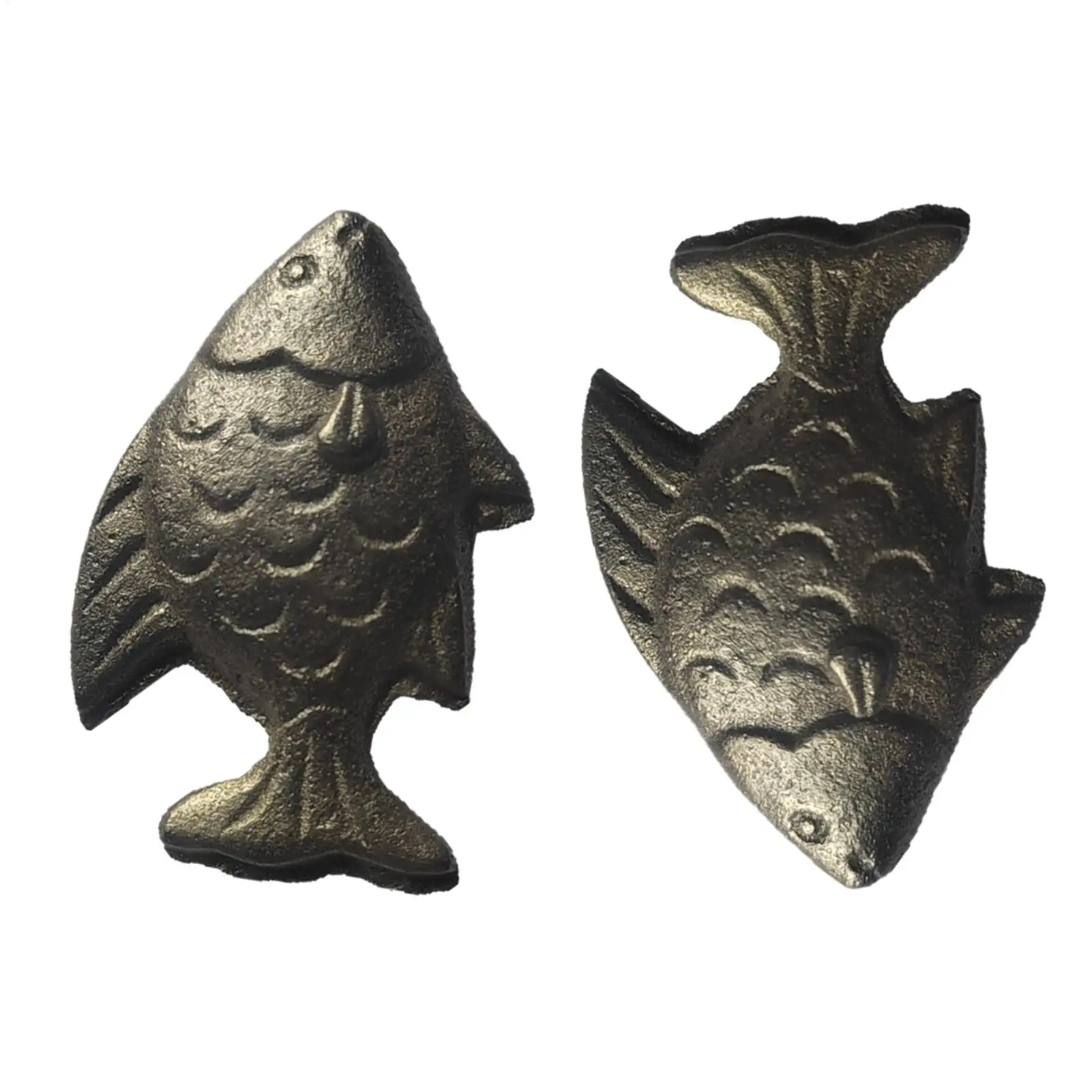 2pcs Iron Fish Effective and Safe Cooking Tool Effective Reusable Kitchen Accessories Cookware for Deficiency Children