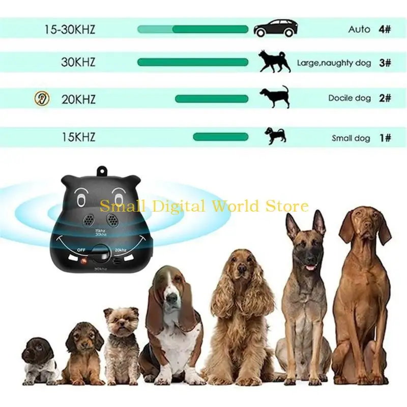 77UB Bark Correction Trainer Tool Prevent Excessive Barking with 4 Adjustable Models