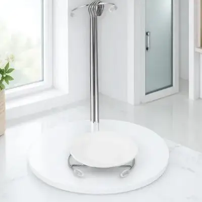 

1 Set Stainless Steel Kebab Rack Barbecue Hanging Grill Food Holder Portable Drip Tray Detachable Bbq Skewer Stand Cooking Tool