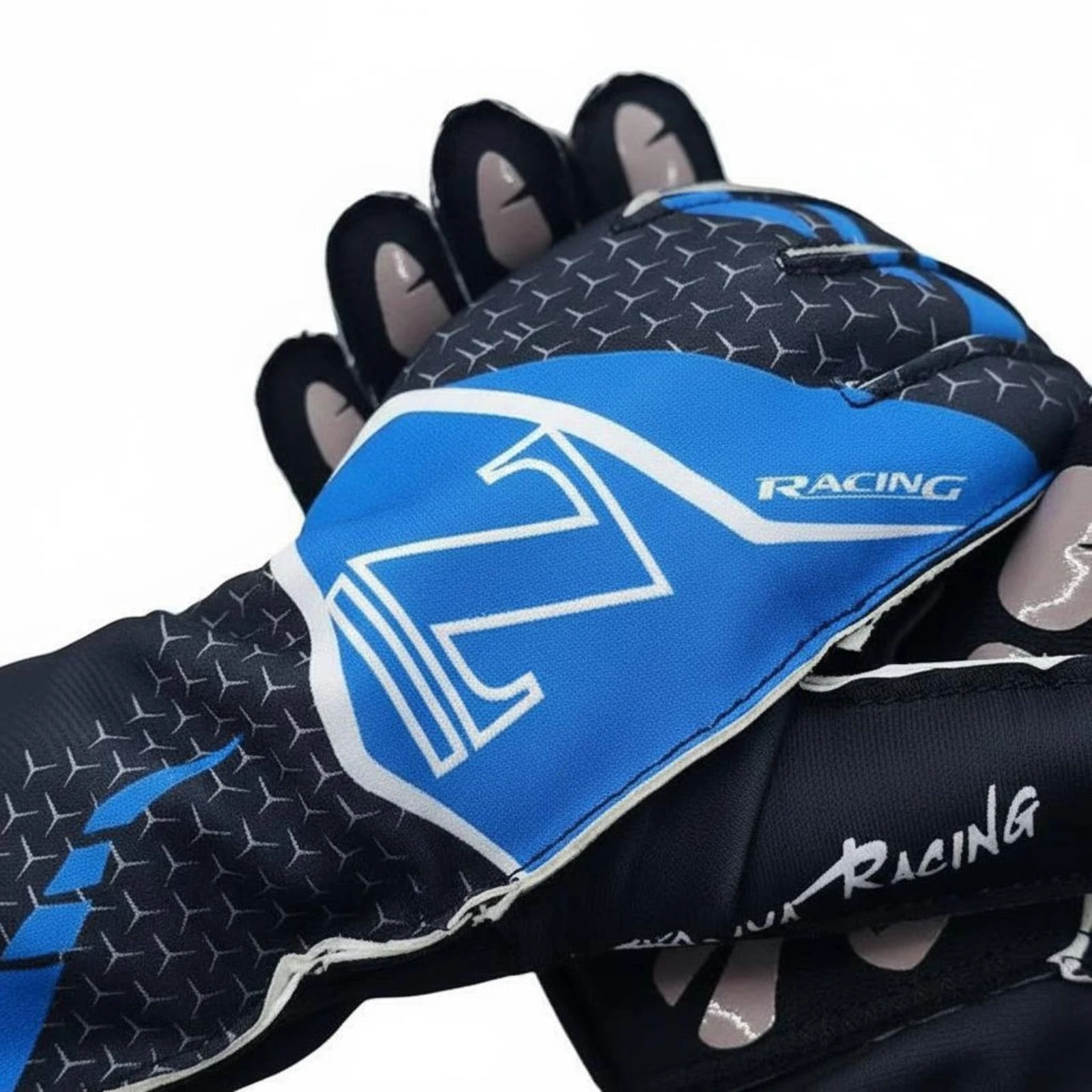 

Kart Racing Gloves Textured Grip Karting Gloves Sports Gear Elastic Wrist Handwear Secure Fit