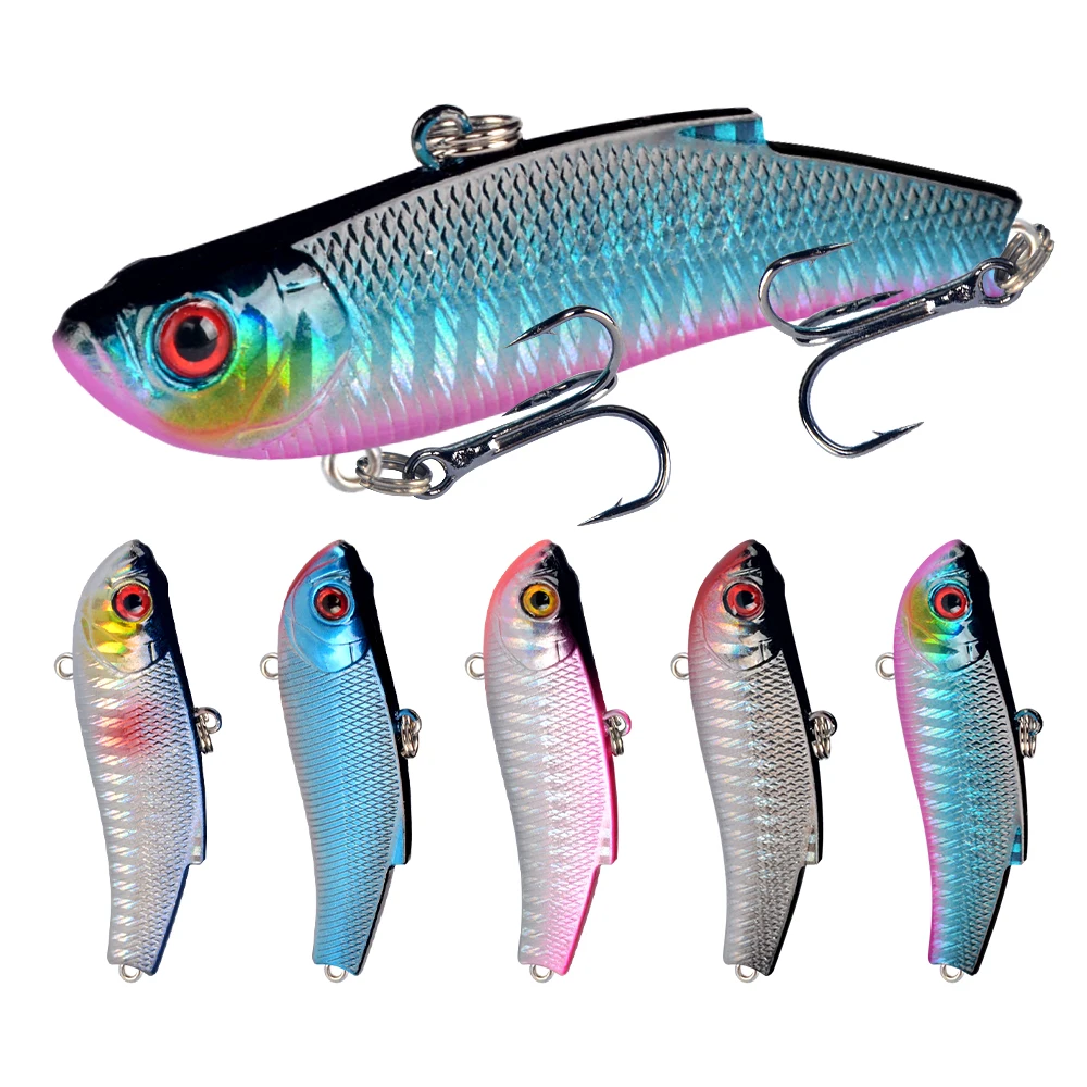 1pcs Winter VIB Lure Hard Bait 7cm 20g Long Shot Crankbait Wobblers Sinking Isca Artificial Leurre Peche Fishing Lure For Pike