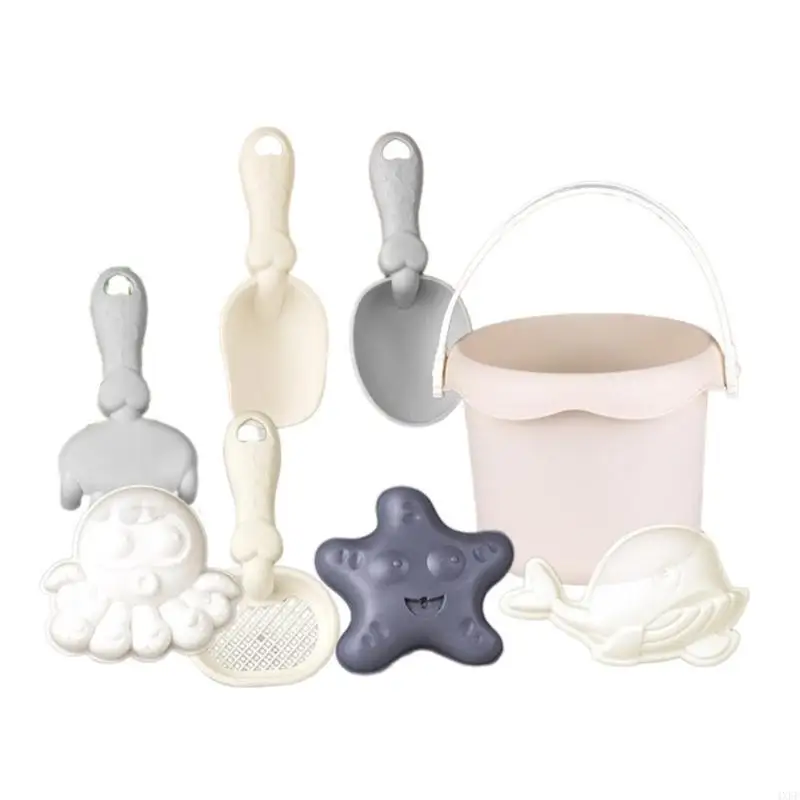  Child Sand Bucket Toy Vacation Gift Kids Outdoor Sand Playset Rake Shovel Toy