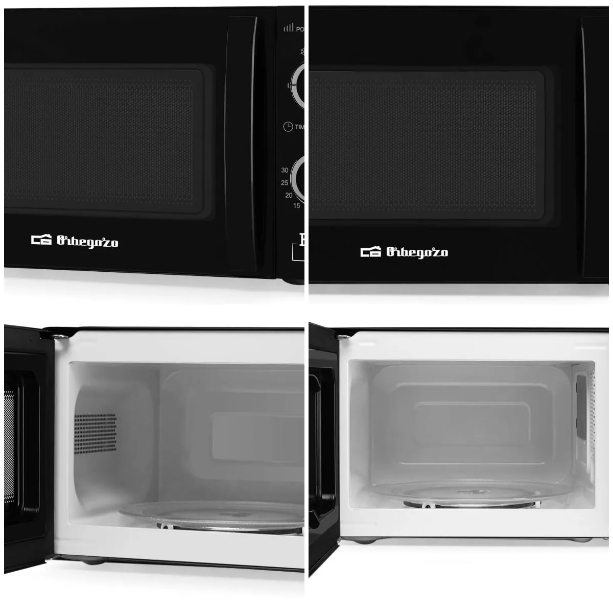 Mi 2117 Mikrowellenherd, 20 l Fassungsvermögen, 6 Betriebsstufen, Timer bis zu 30 Minuten, 700 W, Schwarz