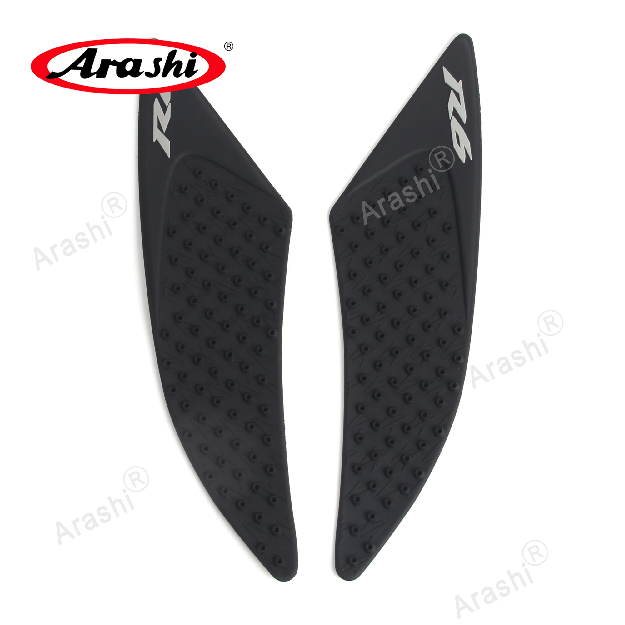 

Для YAMAHA YZF R6 2017-2021 мотоциклетная наклейка на бензобак, боковая газовая топливная наколенница, защитная наклейка 2018 2019 2020, черный YZF-R6