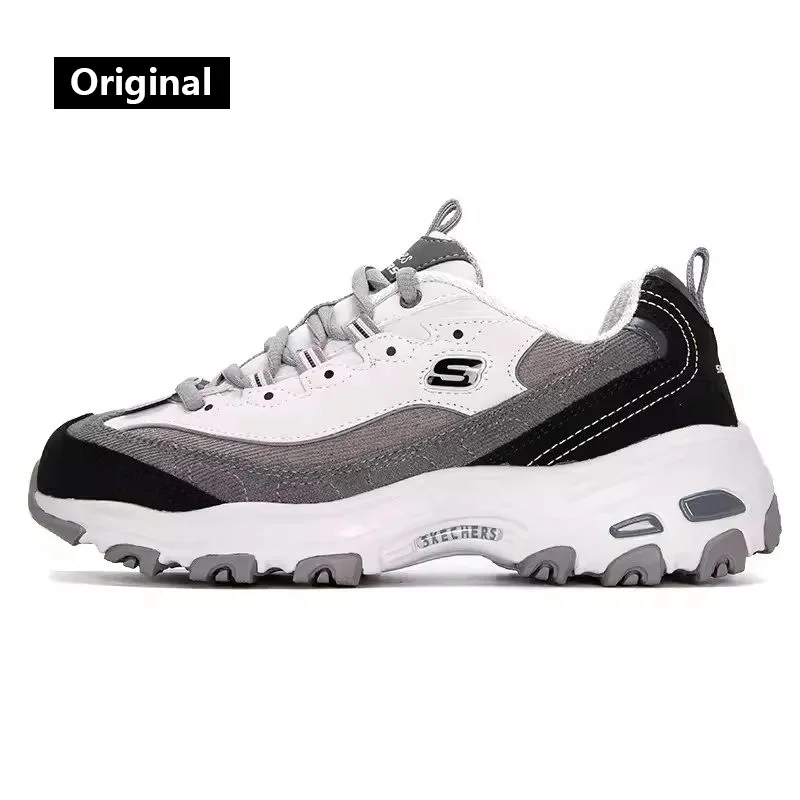 Skechers Women's sneakers Fashion Casual shoes Retro shock-absorbing Panda shoes