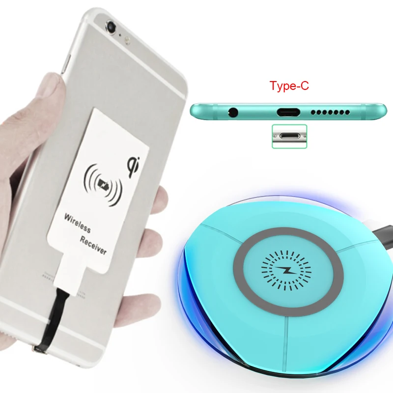 Universal Qi Wireless Micro USB Charging Receiver Forward Reverse Interface Wireless Charger Receiving Patch For Android Phones