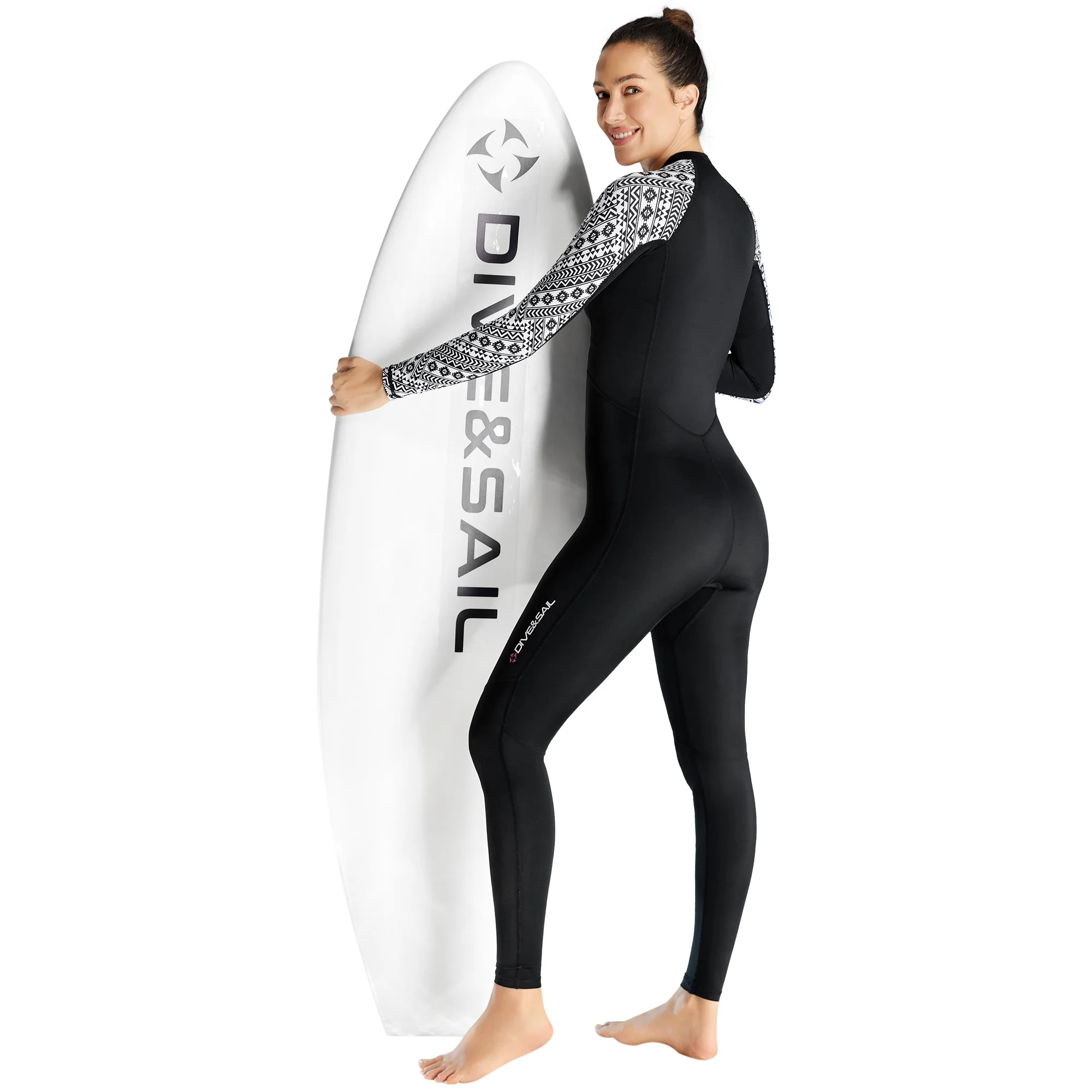 2024 Dive Sail Quick Dry Lycra Wetsuit For Men Womens Couples UPF50+ Surf Swimsuit Long Sleeve Diving Swimwear