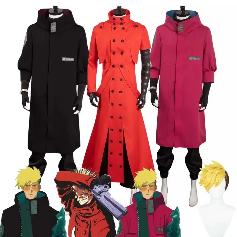 

Аниме Trigun Vash the Stampede Косплей Костюм Мужчины Женщины Пальто Униформа Куртка Брюки Наряд Хэллоуин Карнавальная Вечеринка Disgui FJ3067