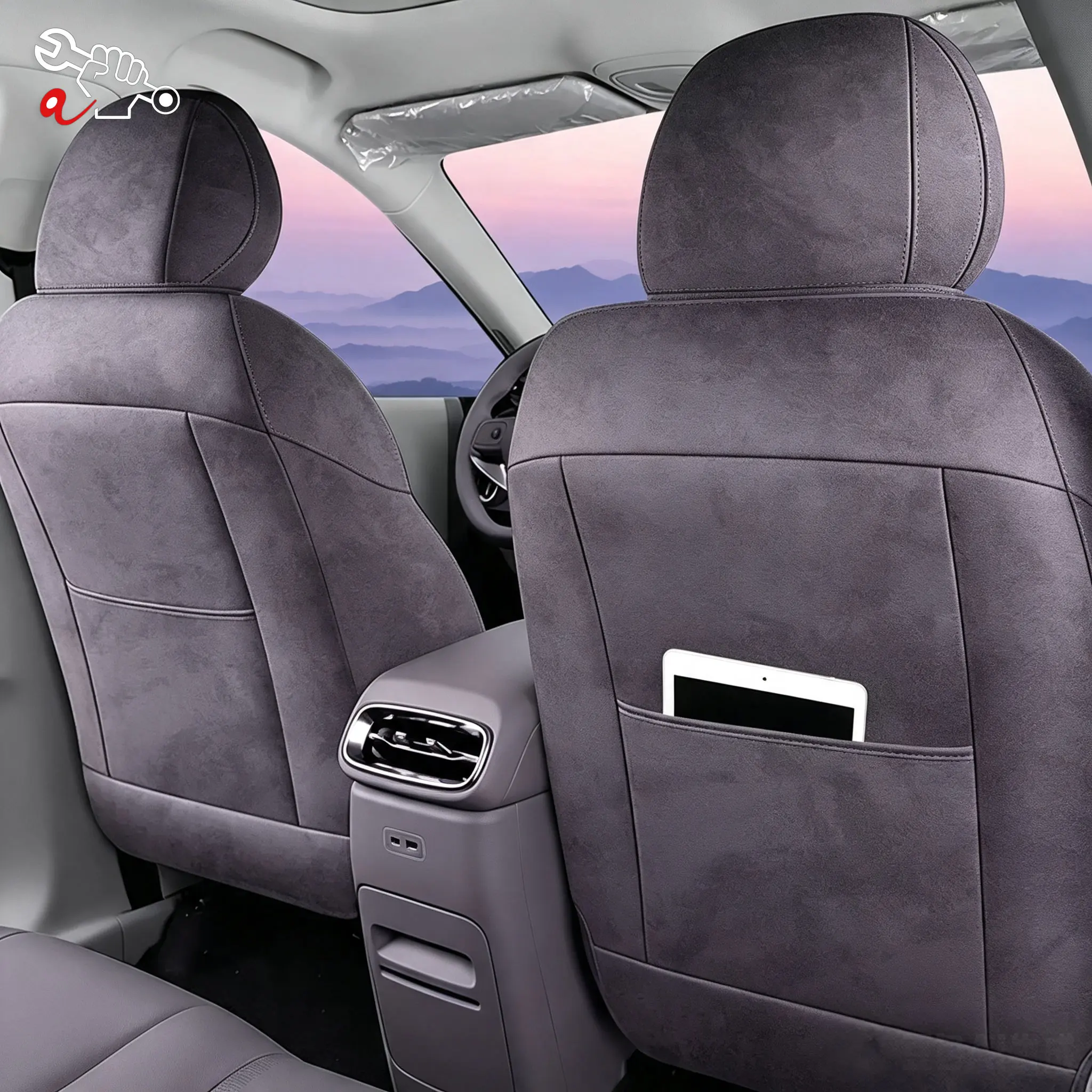 Left-Drive Car Seat Cover For Leapmotor Lafa 5 B05 Custom Fit Seat Cover Full Surrounded Seat Protection Cushion Auto Interior