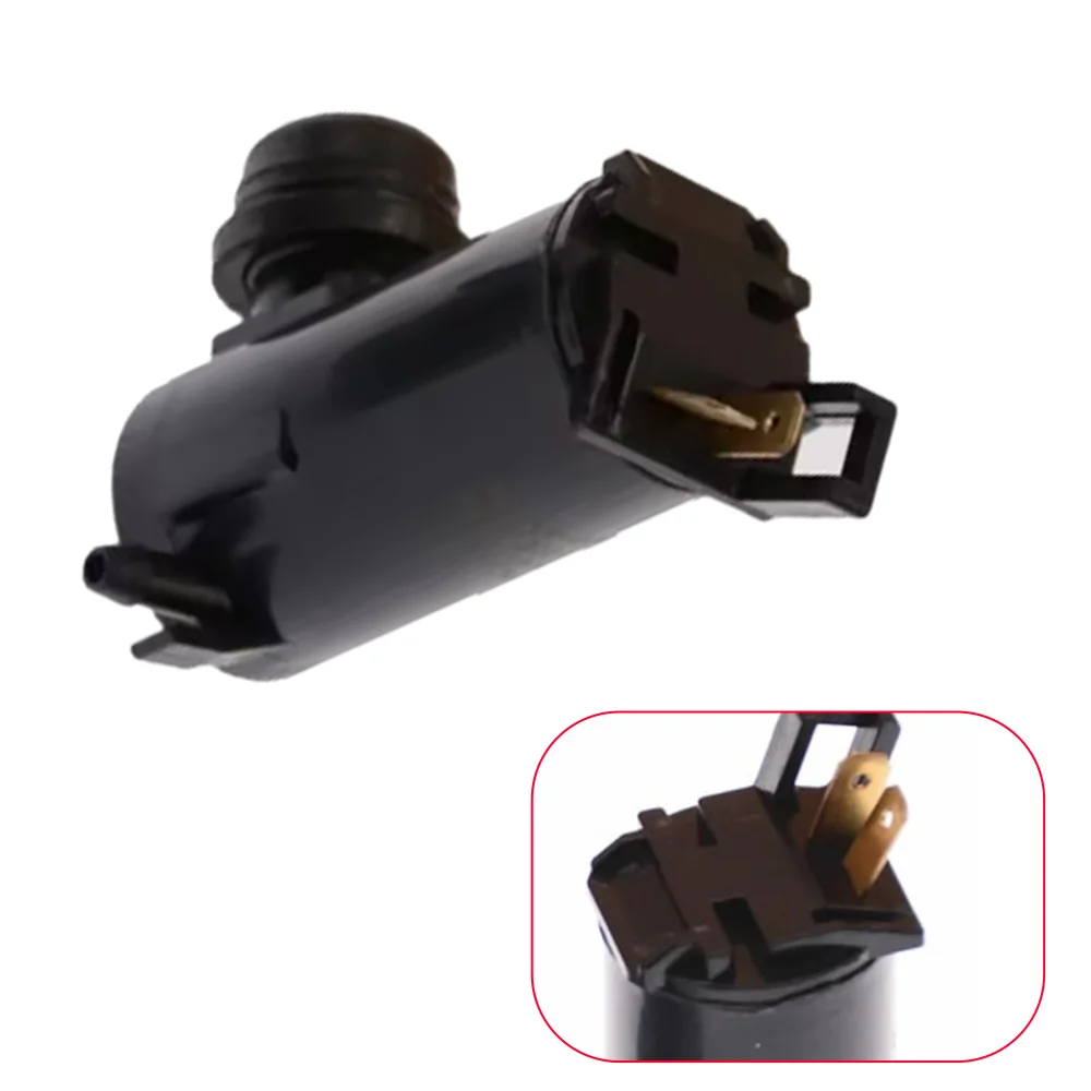 Pompa Jet Motor Pembersih Kaca Depan 2 Pin Universal untuk Kendaraan, Motor Tangki Pembersih Kaca Depan 12 V DC