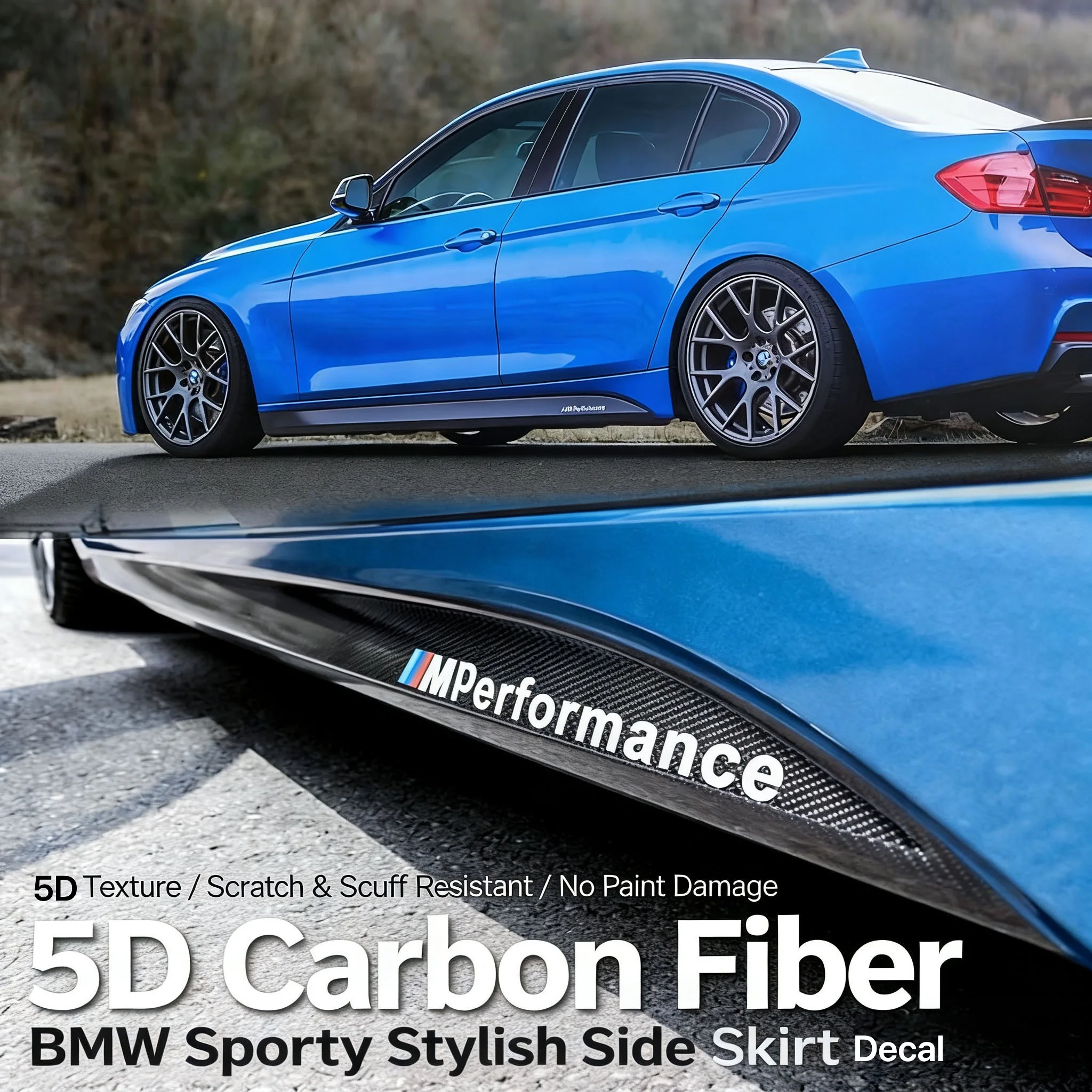 

Наклейки и полосы для боковых порогов BMW M Performance, подходят для серий 1/2/3/4/5 и X5/X6