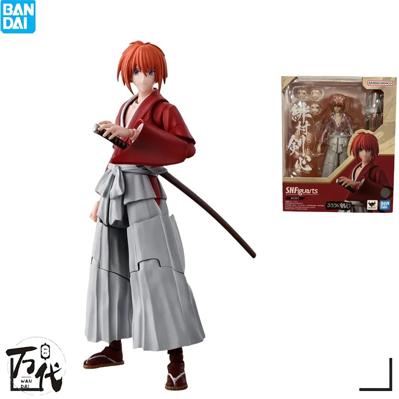 

BANDAI Оригинальный подлинный аниме шф-шпардерер меч сердце-MEIJI SWORDSMAN Романтический TAN- HIMURA KENSHIN модель игрушки экшн-фигурки