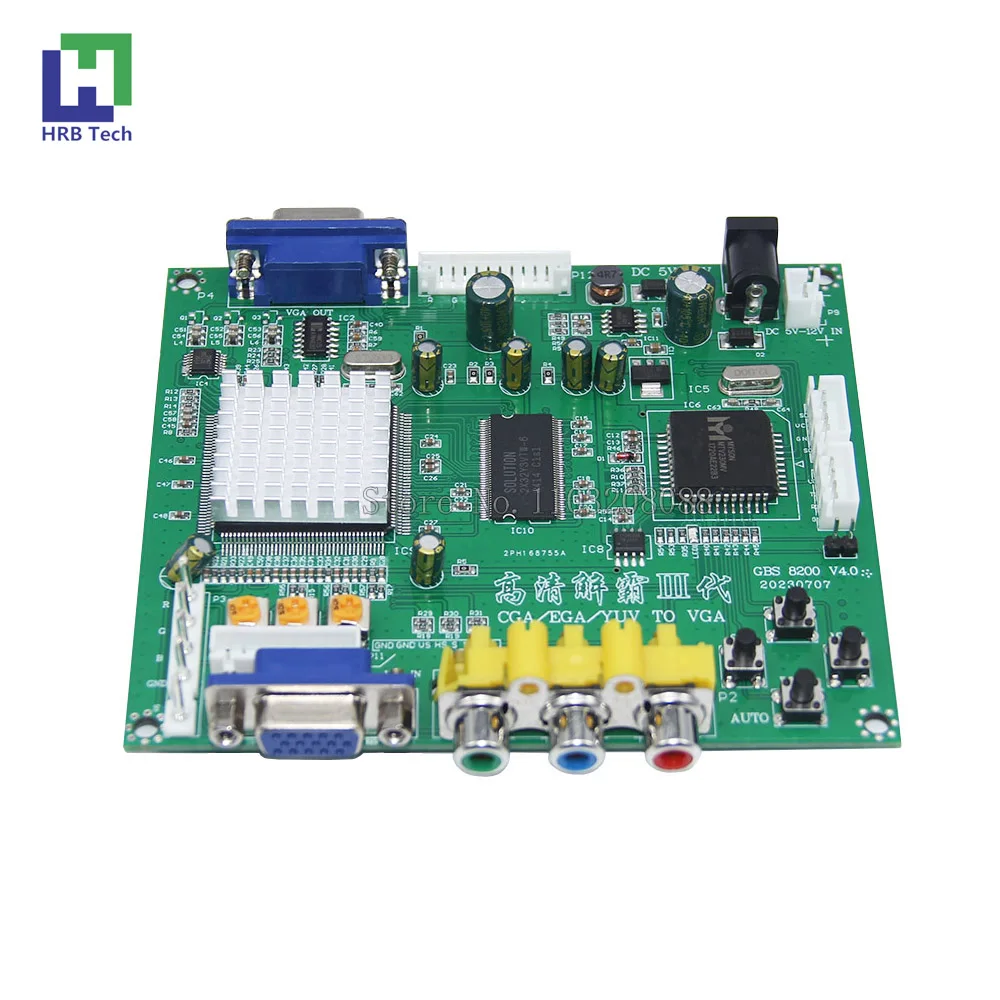 

CGA/EGA/YUV TO VGA converter card board for POG Game PCB and all other arcade game board