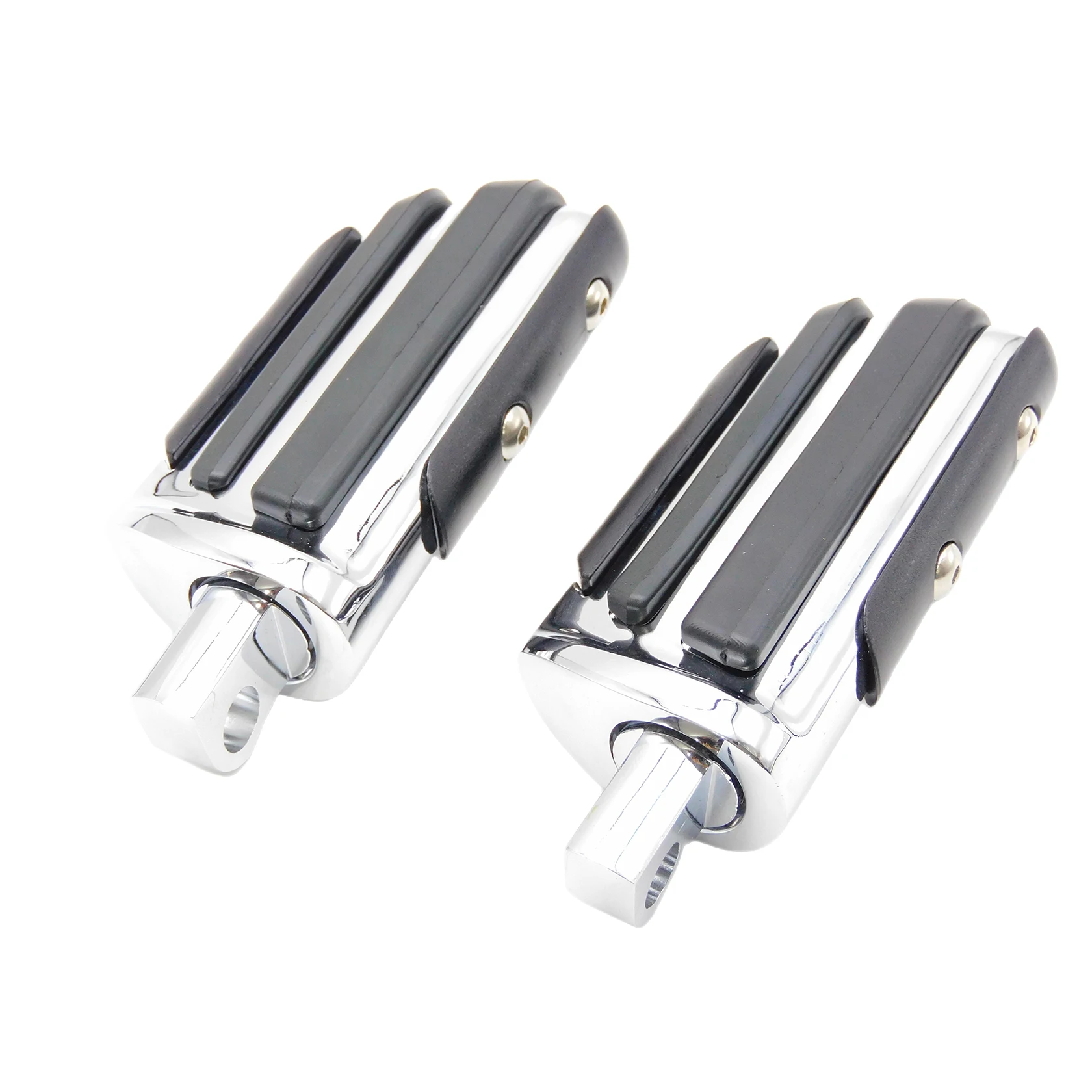 2xMotorcycle Footpegs Highway Pegs Aluminum Foot pegs Footrest For Harley Touring Dyna Sportster Iron Road Glide Softail Custom