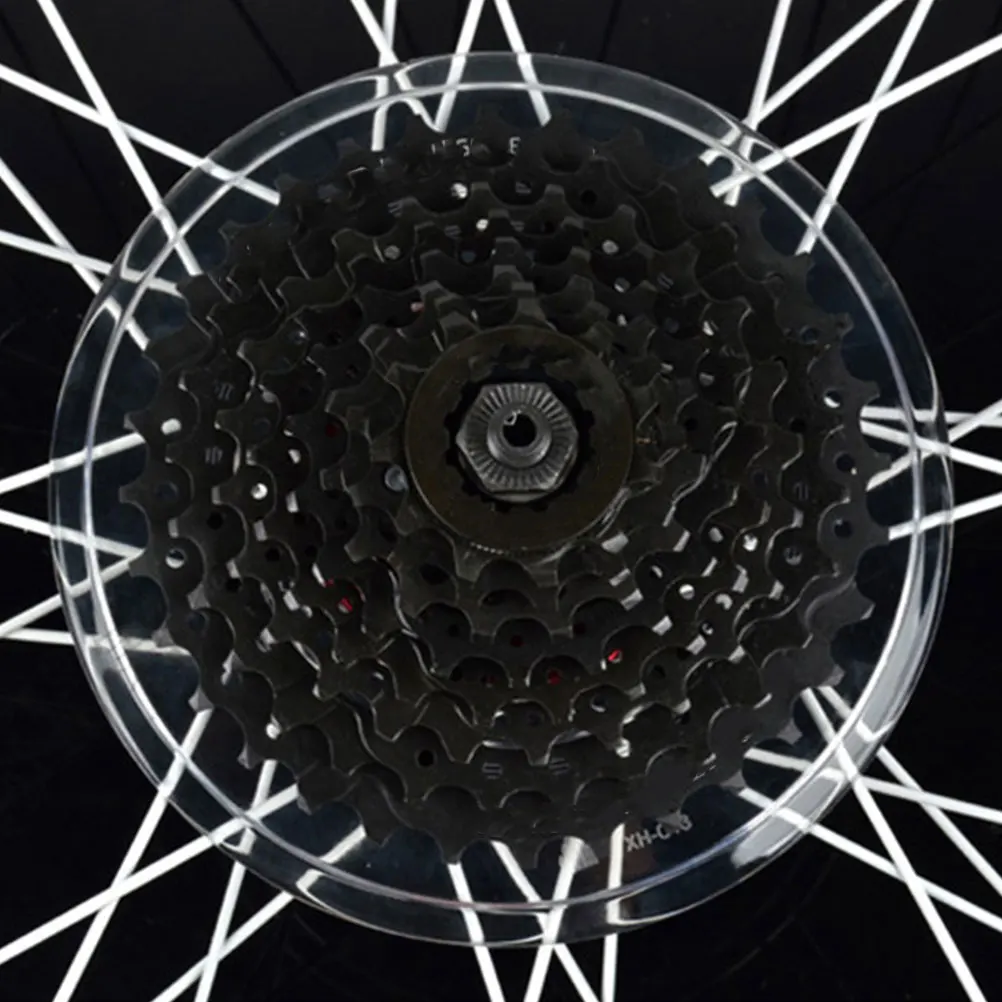 

2Pcs Bike Flywheel Guard Transparent Lightweight Rear Hub Protector Sturdy Plastic Cover Chain Protector Bike Seats for Men