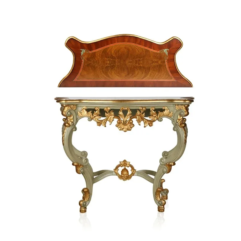 

Entrance table semi-round against the wall Modern simple entrance table Light luxury side table