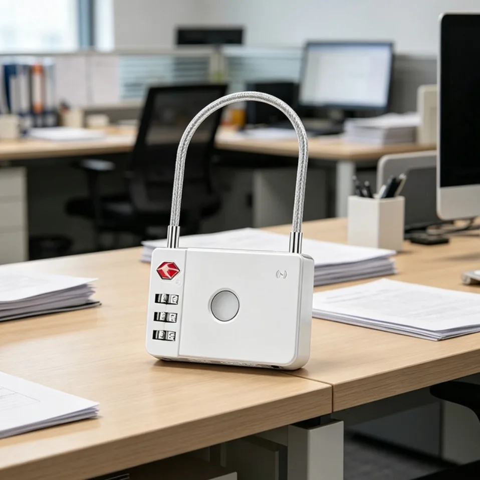 

Smart Lock for Suitcases Resettable 3 Digit Padlock with Combination Waterproof and Heavy Duty Combination Padlock Outdoor