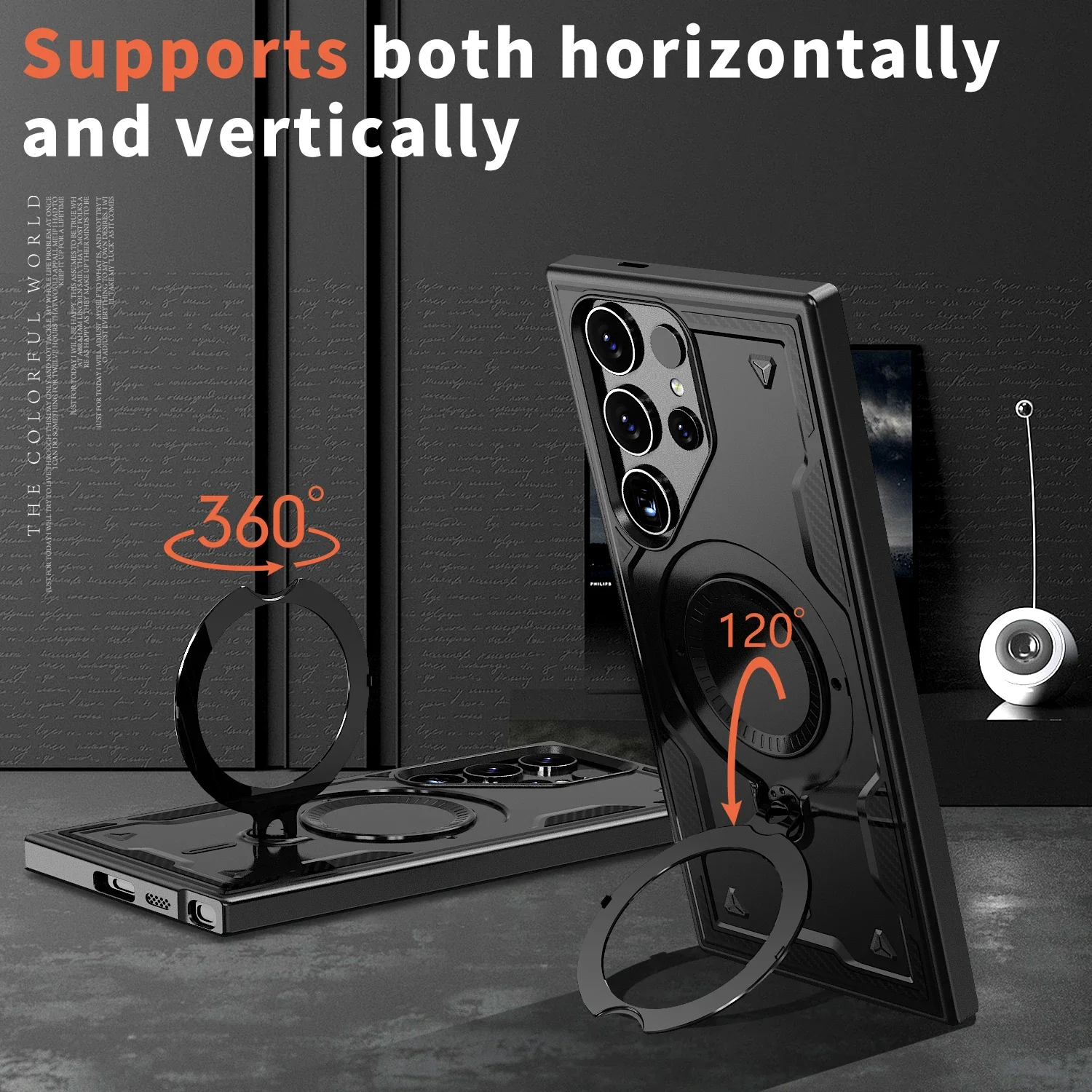 Etui z podstawką do Samsung Galaxy S25 FE A17 5G S24 S23 Ultra S22 Plus A56 A16 A36 A55 A35 A15 Xcover 7 Pro