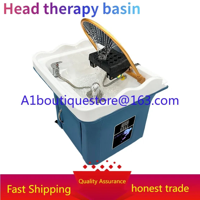 The movable head treatment bed is free of water fumigation, constant temperature water circulation shampoo basin