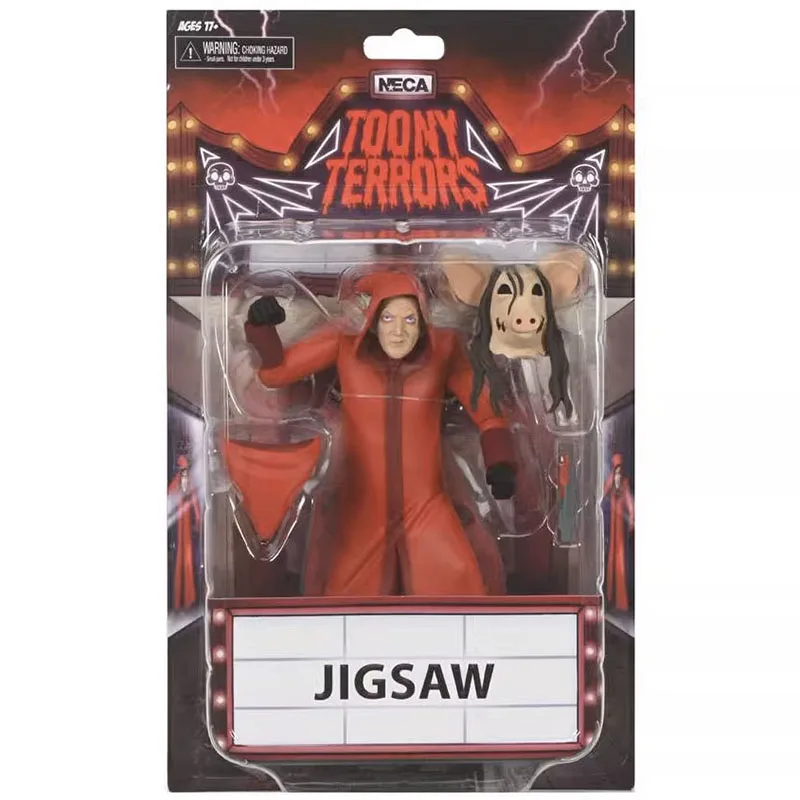 

NECA 60615 Saw Figure Jigsaw Red Robe Action Figuras Anime GK Statue Manga Figurine Toys Model Ornament Halloween Gift for Kids