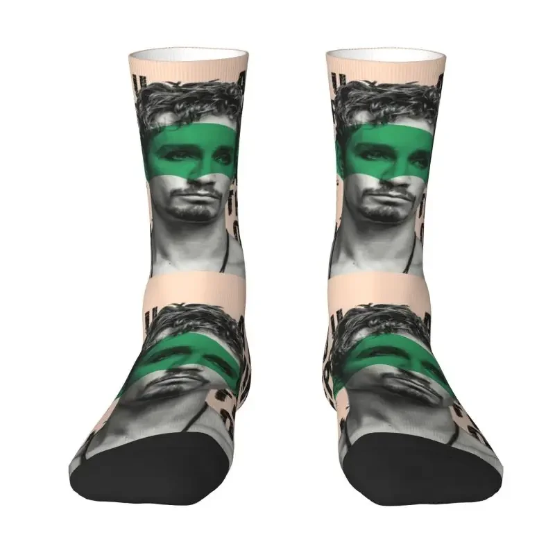 

Klaus Umbrella Academy Chocolate Pudding Men Women Crew Socks Unisex Cute TV Show Spring Summer Autumn Winter Dress Socks