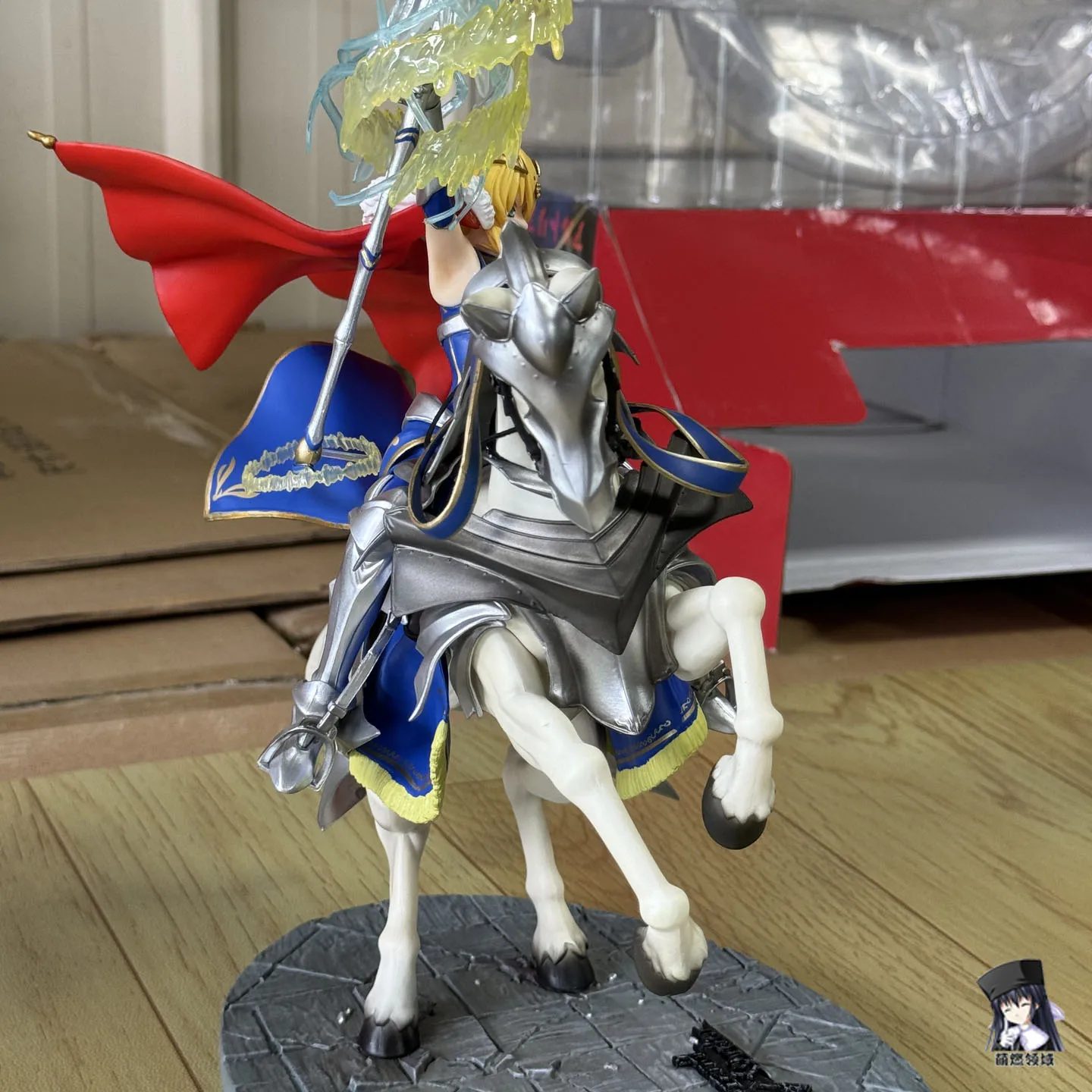 1/6 مقياس مصير الأسد الأبيض الملك الشكل لانسر أرتوريا بيندراجون 46 سنتيمتر تمثال على العرش جامع نموذج