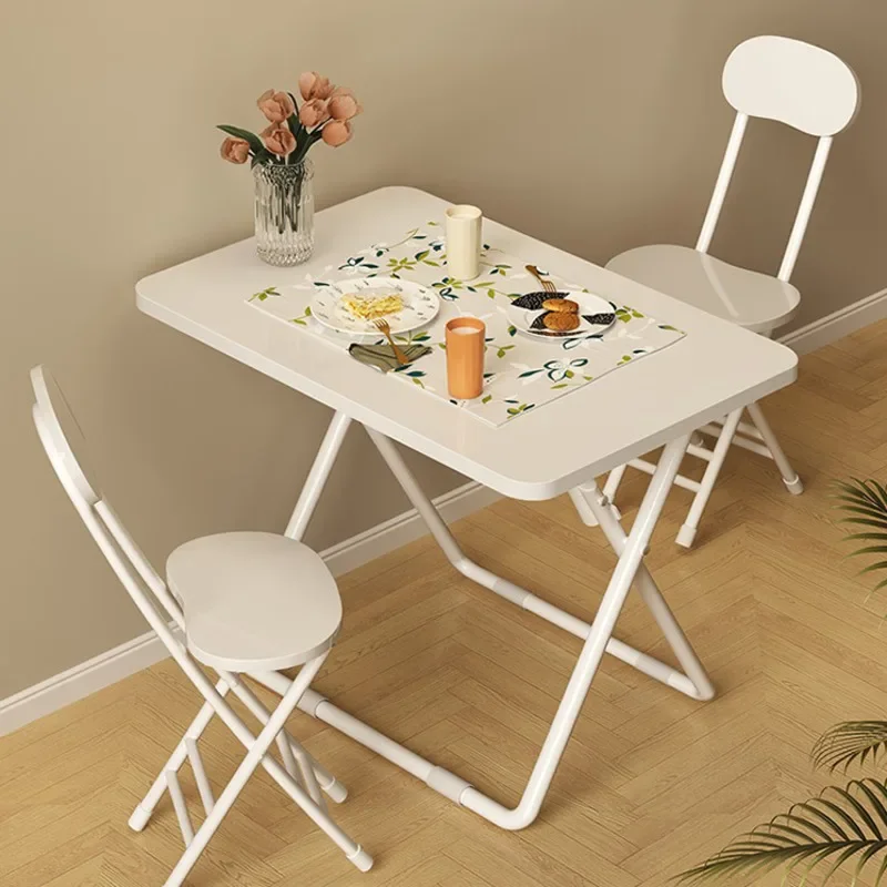 

Foldable Dining Table for Small Spaces Modern Simple Breakfast Table Portable Outdoor Camping Furniture Ideal for Versatile